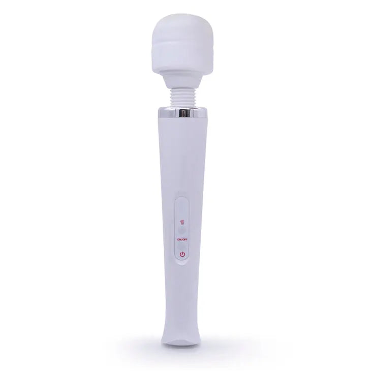 Quusvik white 10 speed rechargeable vibrating massager wand0