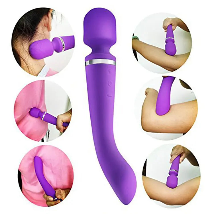 Quusvik 20-function vibrating dual head massager wand for women2