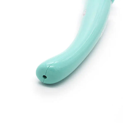 Quusvik green curved rechargeable wand vibrator for women4