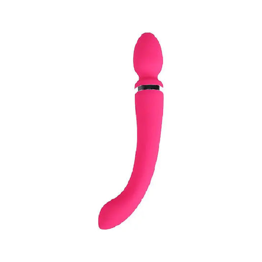 Quusvik double-ended pink 20 function curved G-Spot wand vibrator for women2