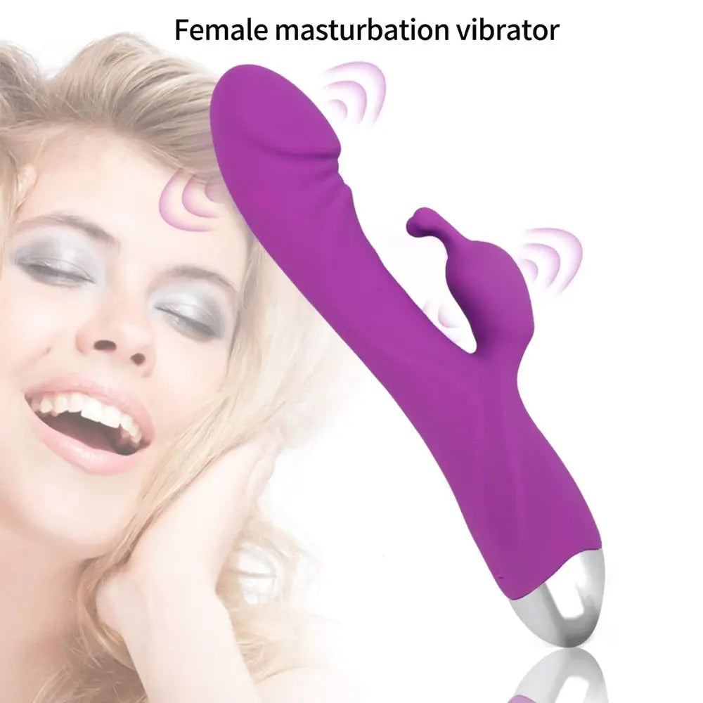 Quusvik Rabbit Vibrator for Vagina, G Spot, Clitoris, and Nipple Stimulation - Dual Stimulator Massager Women's Toy8