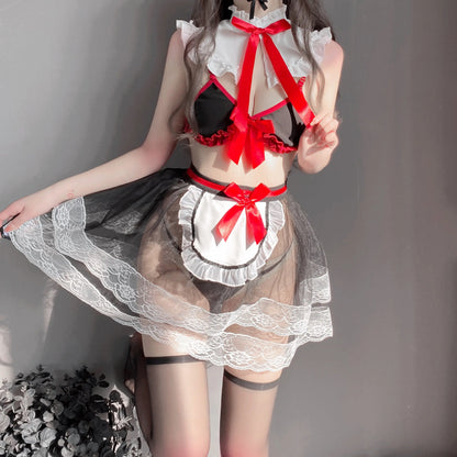 T-2505 Servant pajamas uniform seduction passion suit midnight glamour pure lust costume - Quusvik