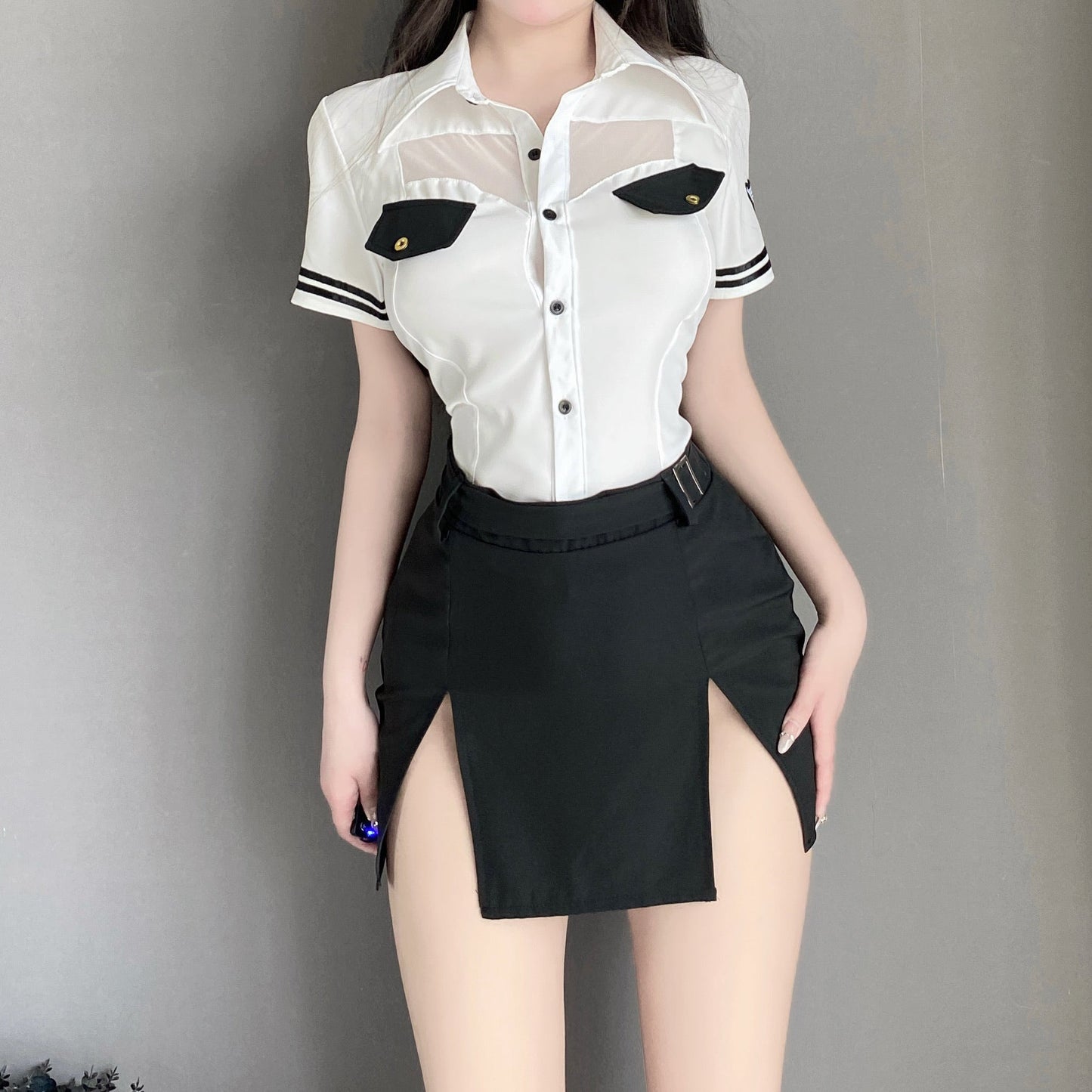 T-2726 Hip-wrapped sexy instructor uniform - Quusvik