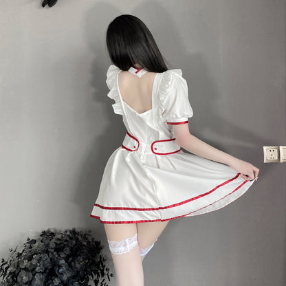 T-2537 Female nurse seduces plus-size uniform sexy pajamas passion set role play - Quusvik