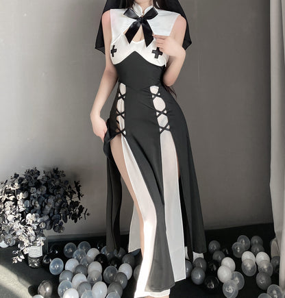 T-2717 Temptation nun cute uniform set - Quusvik