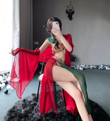 T-2609 Dunhuang Feitian sexy Han uniform uniform seduction pajamas - Quusvik