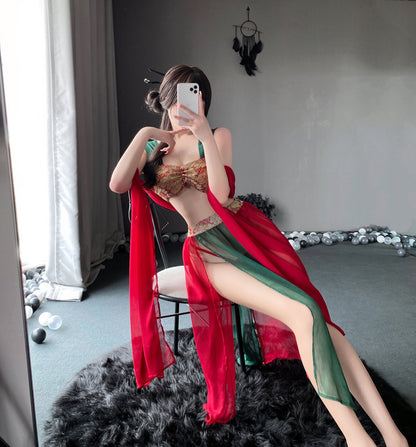 T-2609 Dunhuang Feitian sexy Han uniform uniform seduction pajamas - Quusvik