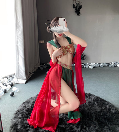 T-2609 Dunhuang Feitian sexy Han uniform uniform seduction pajamas - Quusvik