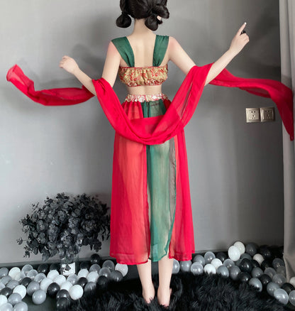 T-2609 Dunhuang Feitian sexy Han uniform uniform seduction pajamas - Quusvik