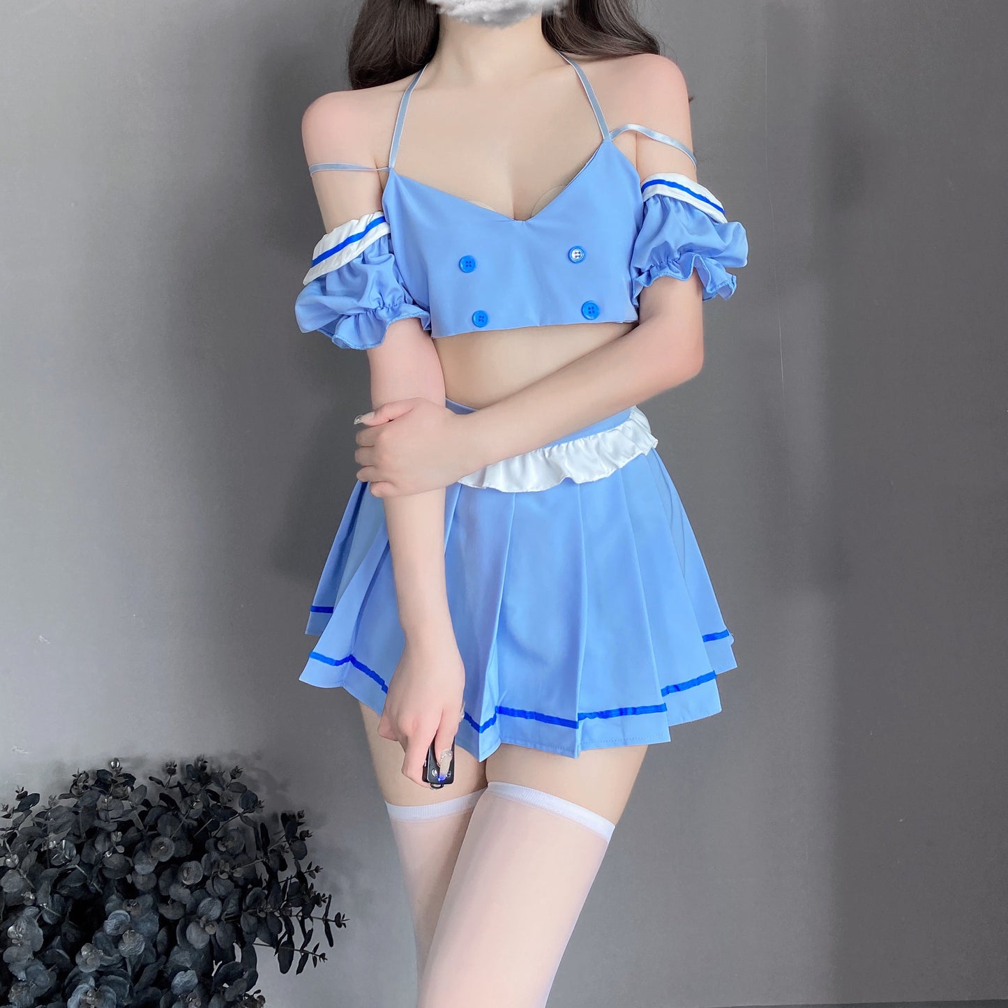 T-2547 Sexy sailor dress preppy sweet pure desire short skirt - Quusvik