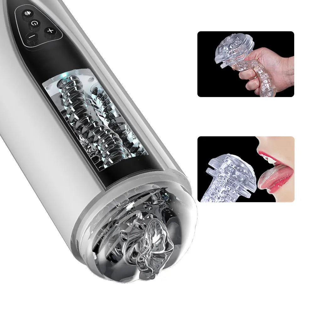 Quusvik 10 Frequency 5 Speed Moaning Masturbator with Suction Cup for men0