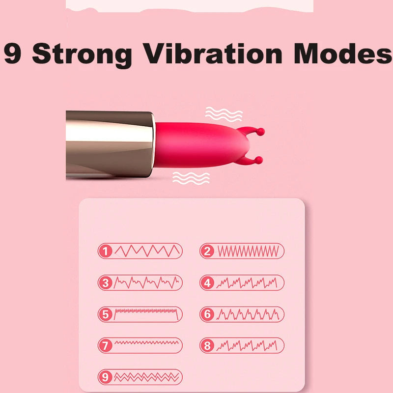 Quusvik- Mini Lipstick Vibrator Secret Bullet Masturbator Nipple Clitoris Stimulator