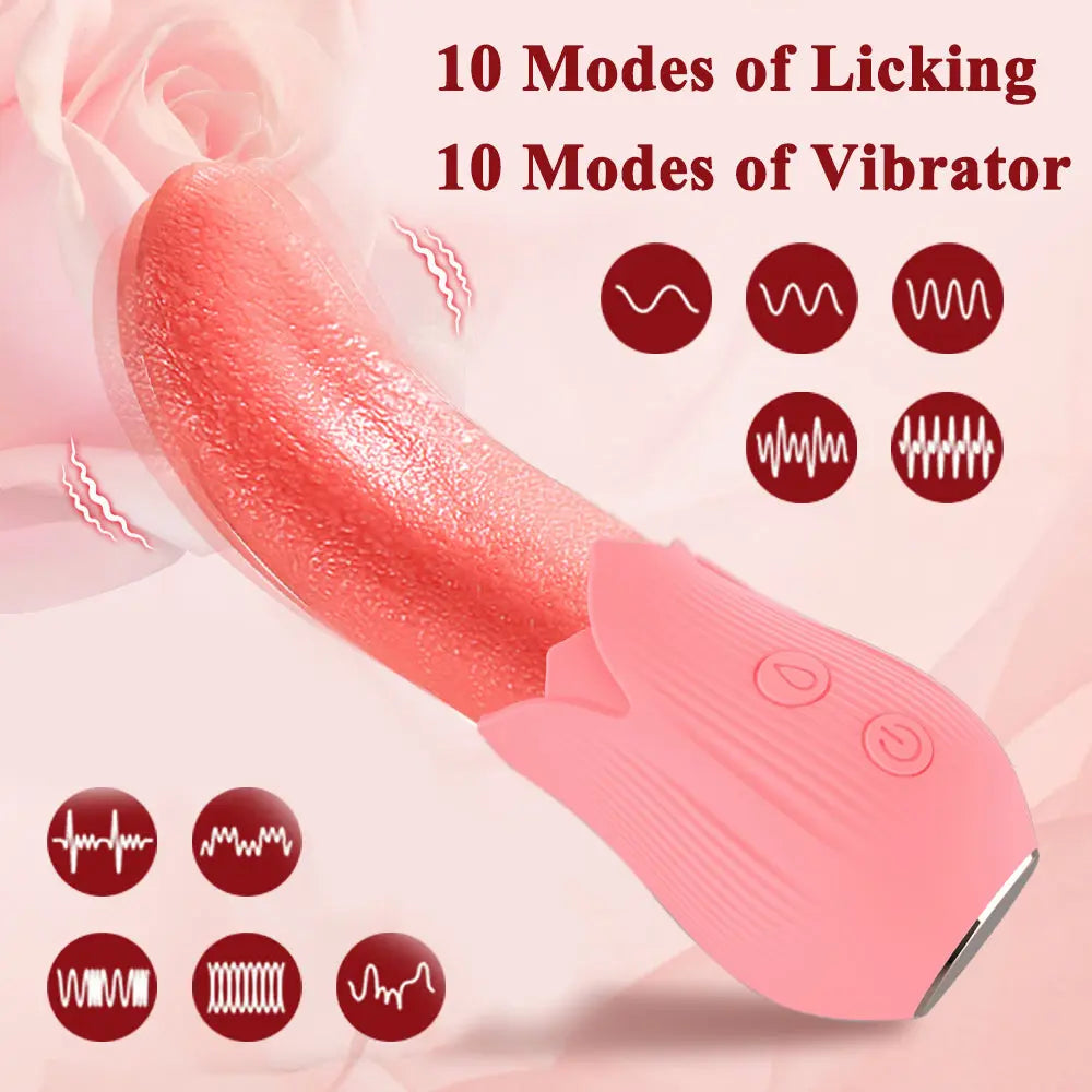 Quusvik tongue licking vibrator for anal, clitoral stimulation and nipple massage4