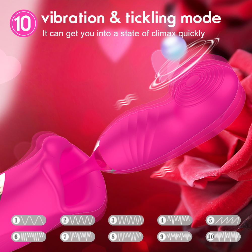 Quusvik Rose Kiss Bite Vibrator for G-spot and Clitoral Stimulation with Vagina Sucking Feature6