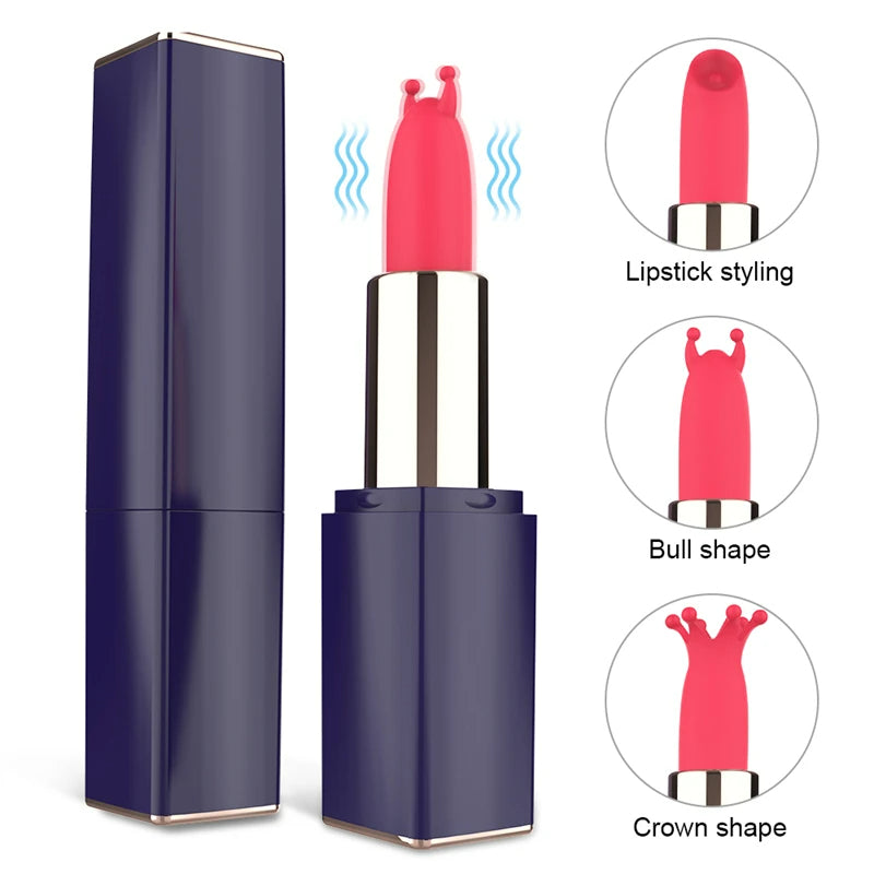 Quusvik- Mini Lipstick Vibrator Secret Bullet Masturbator Nipple Clitoris Stimulator