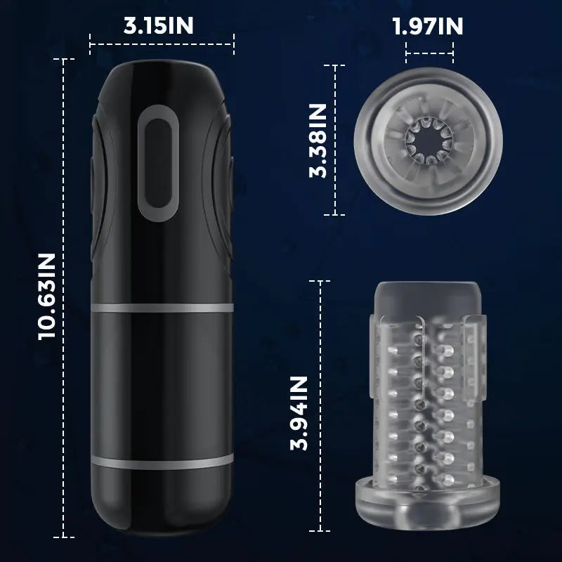 Quusvik Fully Automatic Male Masturbation Device with Rotating Telescopic Oral Sex Feature2