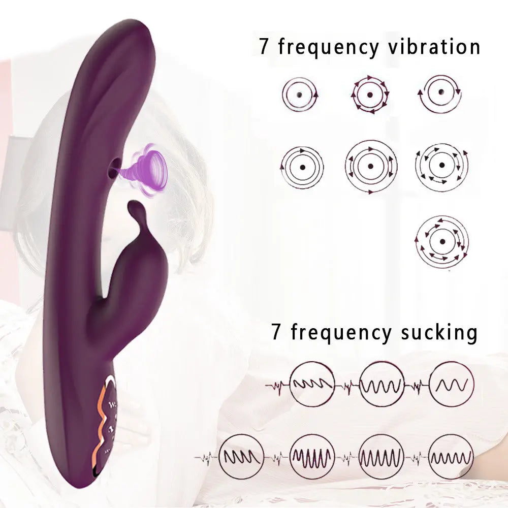 Quusvik 7-Frequency G-Spot Suction Vibrator for Women4