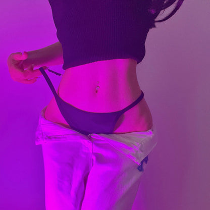 N-1002 Money Supremacy European and American punk style dollar chain ice silk thong for women3