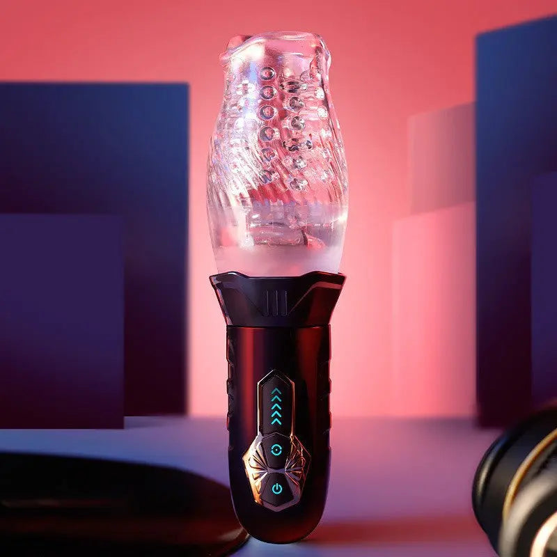 Quusvik Powerful Male Penis Masturbator Cup with Glans Stimulate Rotation Vibration2