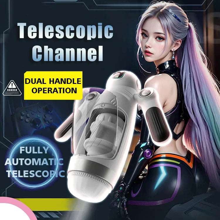 Quusvik- Bella Bot - Robot Telescopic Vibration Male Penis Stroker - Quusvik