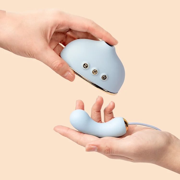 Quusvik- Sucking Vibrator Nipple Clamps Vibrating Clit Sucker For Women - Quusvik