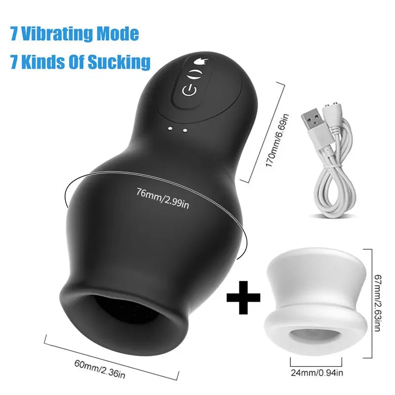 Quusvik Automatic Male Masturbator Cup with Glans Massager and Vibration Features0