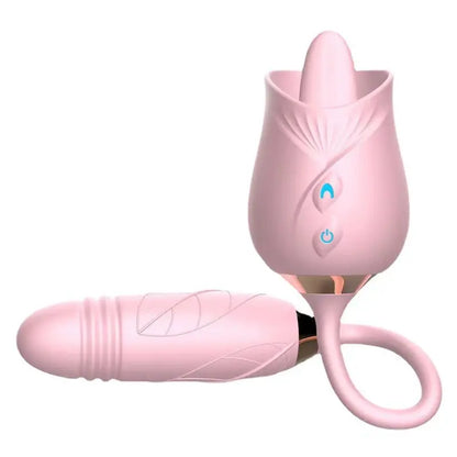 Quusvik Rose Dildo Suction Vibrator with Clitoris Sucker and Stimulator Tongue Licking Feature10