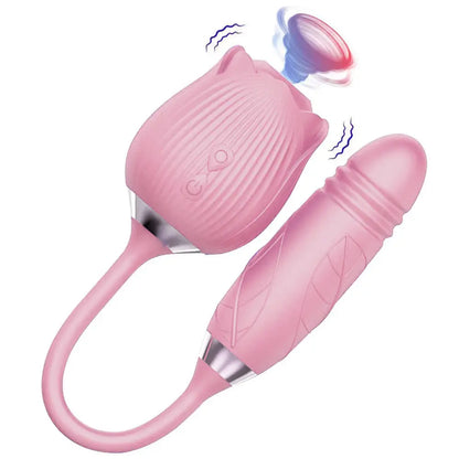 Quusvik-Rose 2nd generation female toy vibrator sucking licking sex device clitoris sucker - Quusvik
