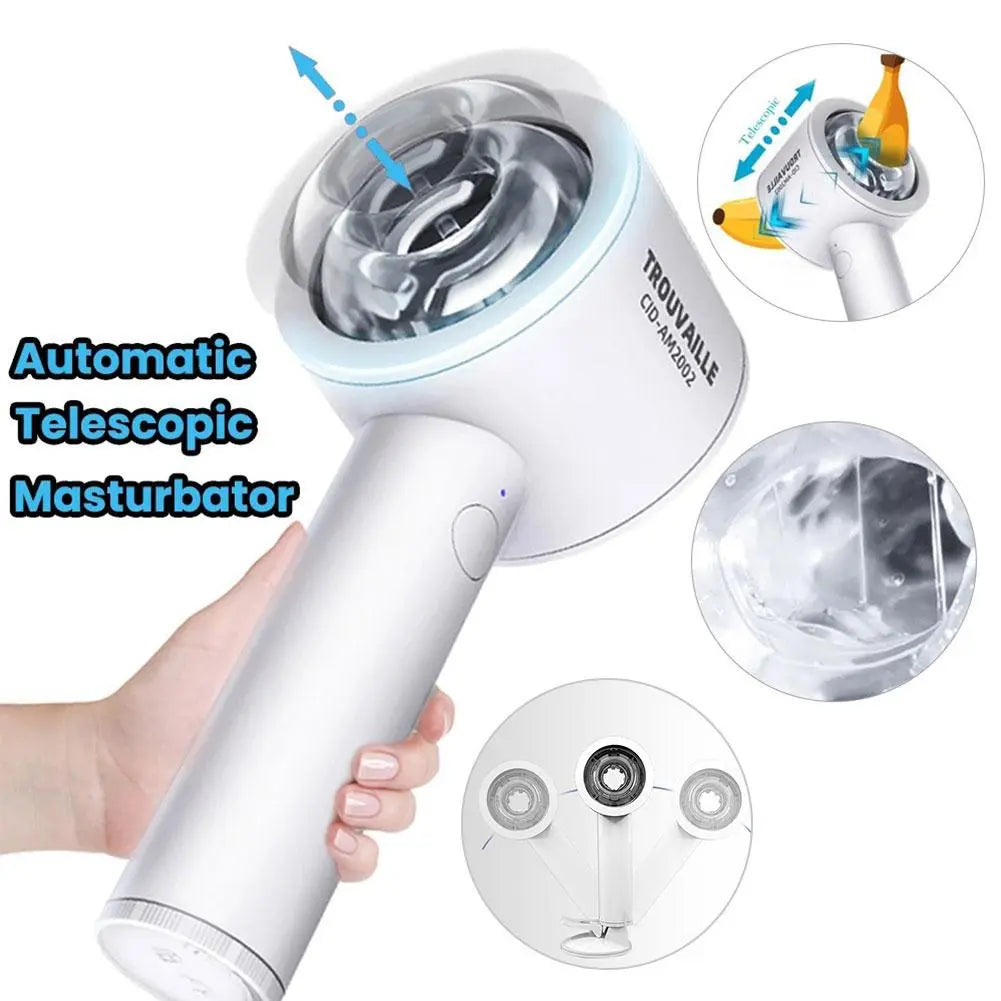 Quusvik Intelligent 6 Frequency Telescopic Handheld Masturbator for Men5