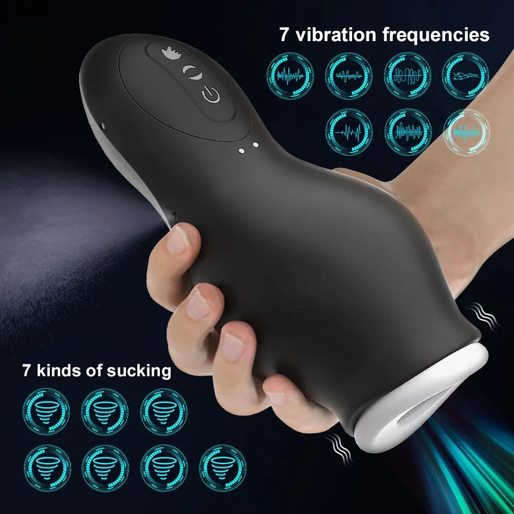 Quusvik Automatic Male Masturbator Cup with Glans Massager and Vibration Features11