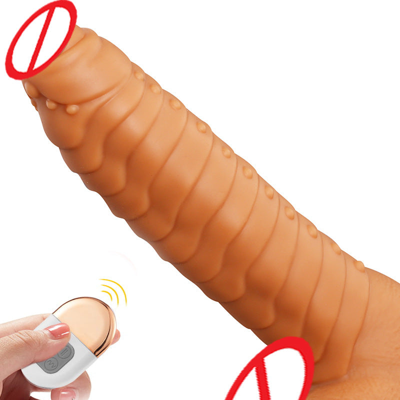 Quusvik- Telescopic Dildo Silicone Realistic Big Fake Penis Dildo Vibrator - Quusvik