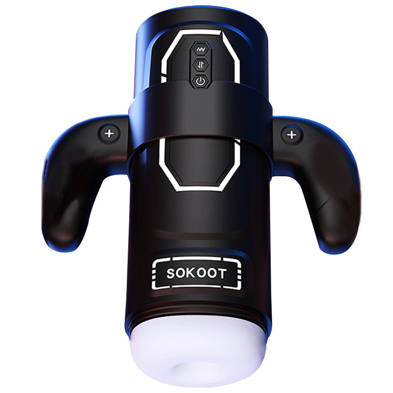 Quusvik- Handheld Retractable Sucking & Heating Male Penis Stroker - Quusvik