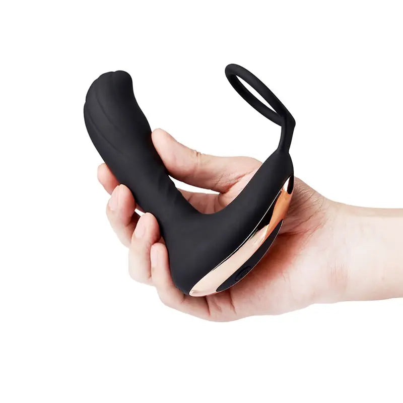 Quusvik vibrating prostate massager and anal vibrator with cock ring and remote control2