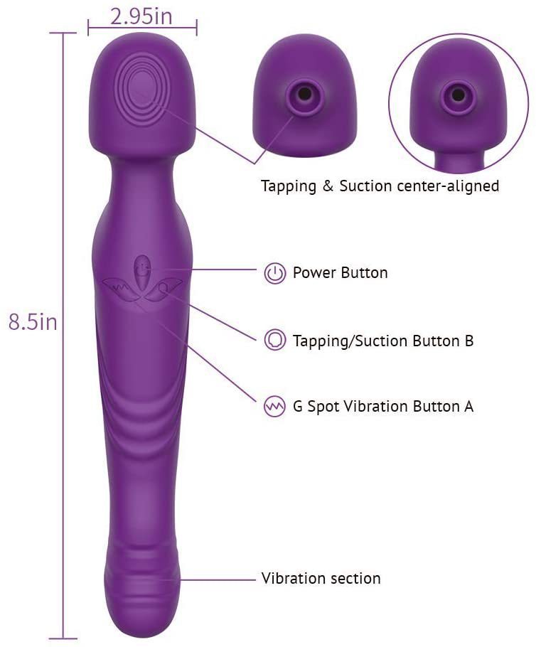 Quusvik- Clitoral Sucking Vibrator G Spot Stimulation with 10 Suction & Vibration Patterns - Quusvik