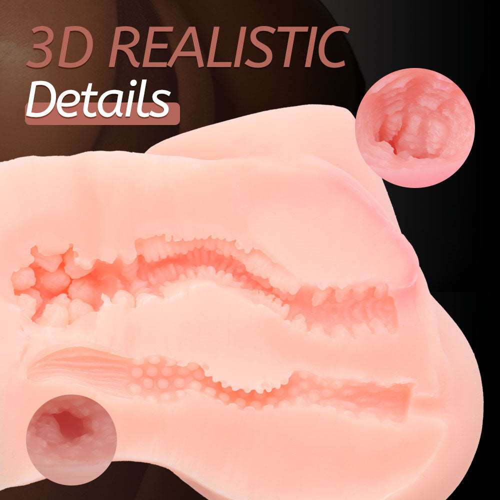 Quusvik- 2.2lb Realistic Sex Dolls Pocket Pussy Ass Vagina Sex Stroker - Quusvik