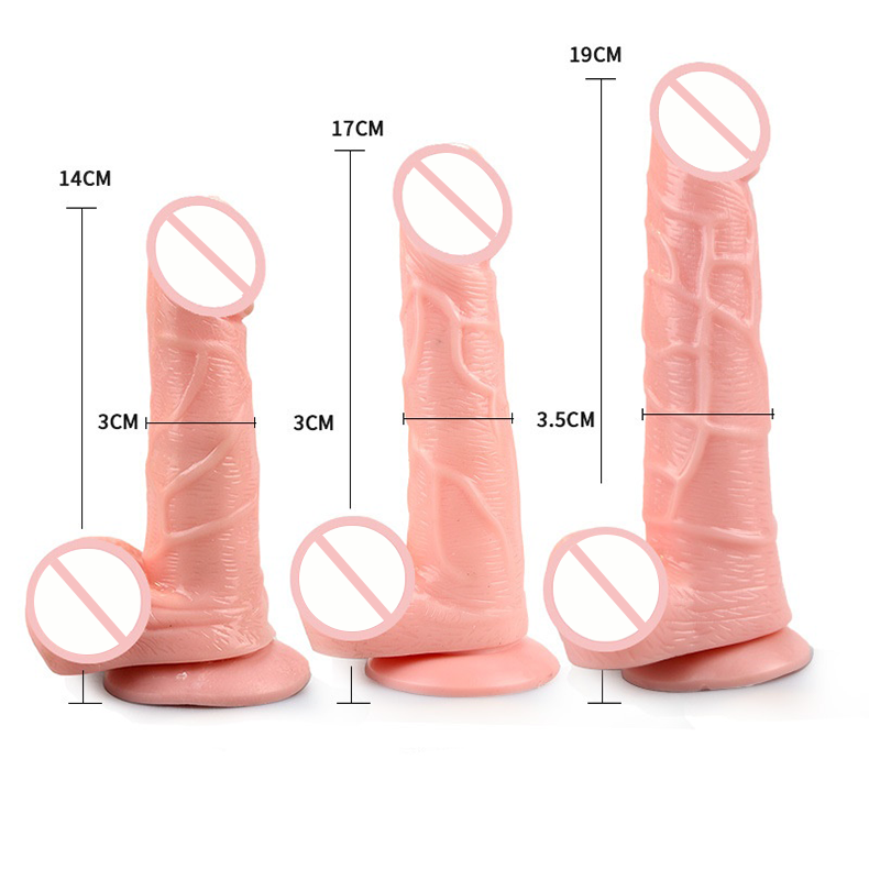 Quusvik- Realistic Silicone Thick Dildo Suction - Quusvik