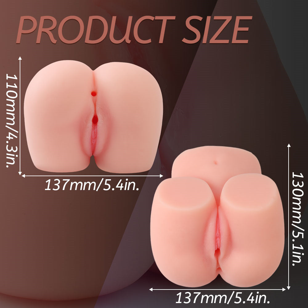 Quusvik- 2.2lb Realistic Sex Dolls Pocket Pussy Ass Vagina Sex Stroker - Quusvik