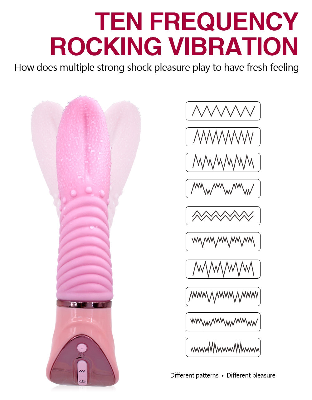 Quusvik- Women Vagina Clitoris Stimulator Multifunction G-spot Massager 10 Speed Tongue Vibrator Female Masturbation - Quusvik