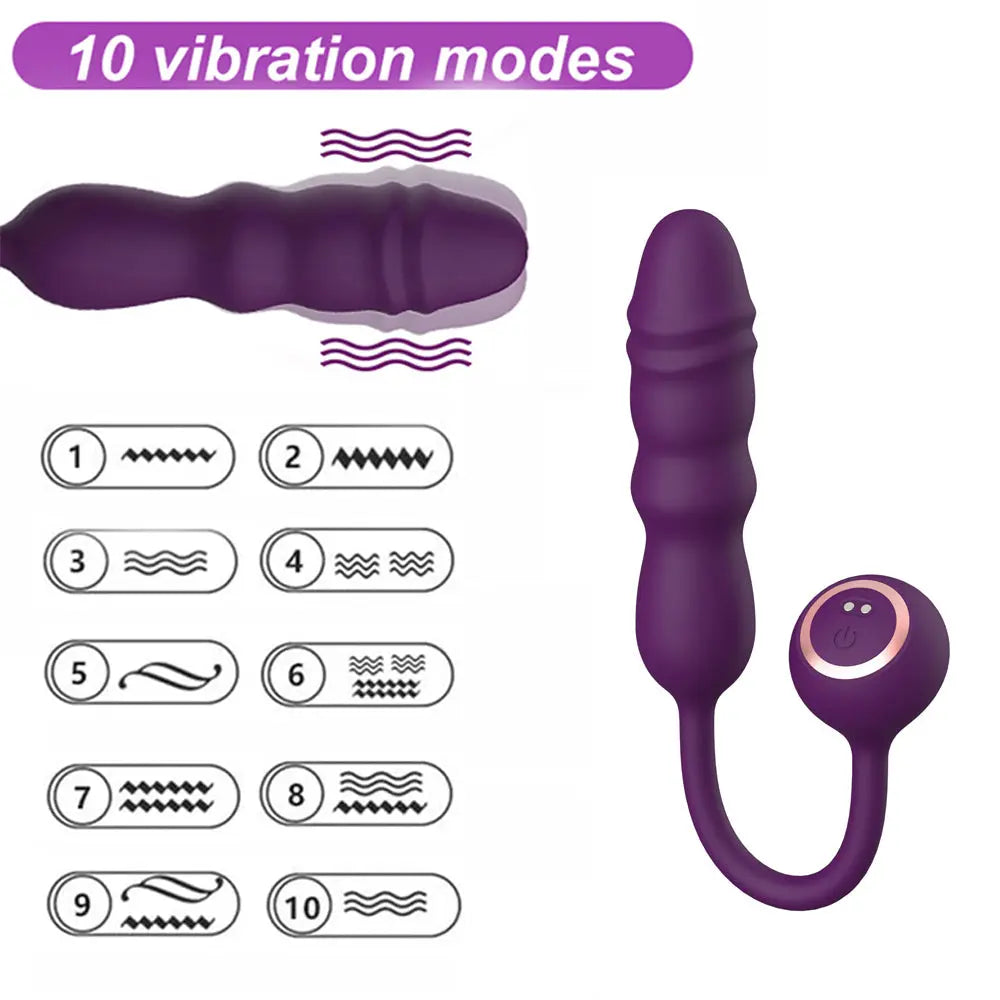 Quusvik 10 Frequency Telescopic Vibrator for Women1